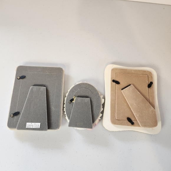 Vintage Picture Frames Lot Ceramic Cottagecore Victorian Coquette Ornate 1990s - Picture 5 of 11